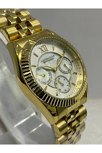 Navimarine Gold Multi Function Women's Wristwatch 36 Mm