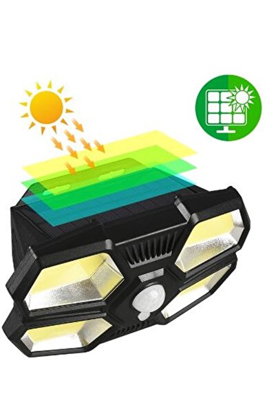 gaman Süper Parlak Solar 108 Cob Led Hareket Sensörlü Su Geçirmez Ev-bahçe-so...