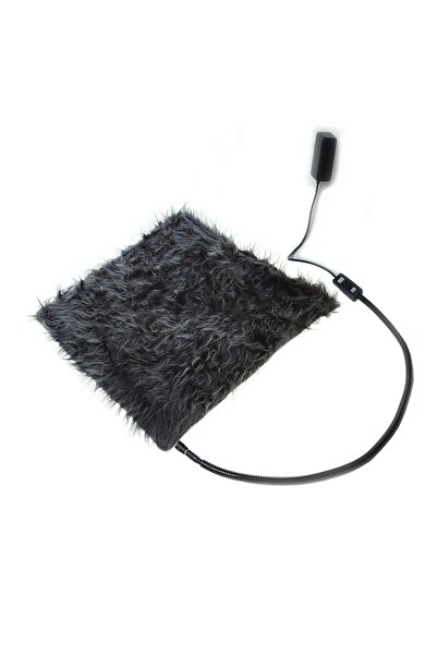 POWERTEC Kedi Köpek Isıtıcı Ped 48x48cm 5cm Kalınlık Peluş Yumusak Kumaş Yıkanabilir 12v Ile Çalışır