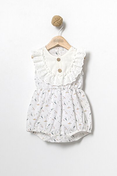 Gebelog Scalloped Collar Baby Girl Romper Jumpsuit