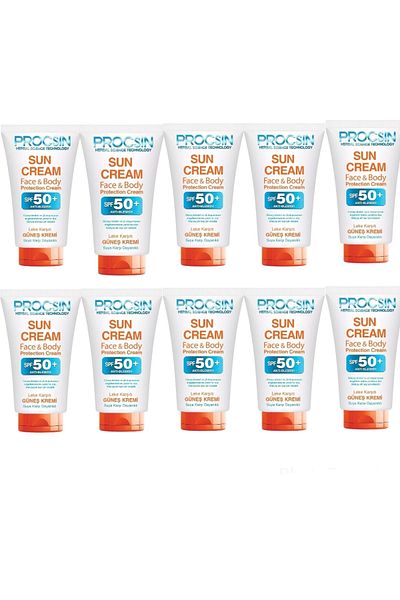 PROCSIN 10-Piece Sunscreen - Face and Body Spf50 Set