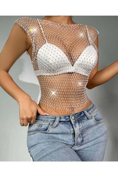 ARHEZ TEKSTİL Μπουστάκι Nova Crystal Stone