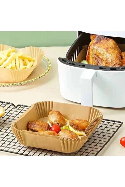 Duffa Airfryer Baking Paper, Air Fryer Baking Paper 50 Pieces Square
