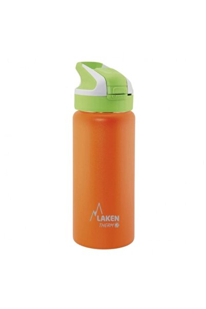 LAKEN 0.50 Liter Steel Thermos - With Straw, Orange Lkts5o