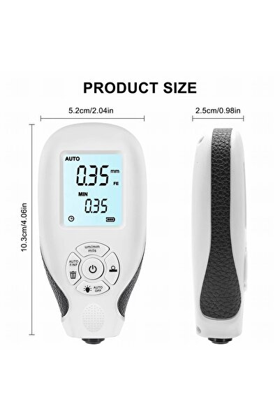 SYNOPE Hw-300 Kaplama Kalınlık Ölçer 0-2000 Um Araba Boyası Film Test Ölçüm C...