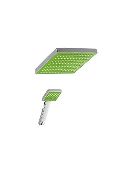 Vilas Sempre Yeşil Krom Lüks Tepe Duş Başlığı Ve El Başlığı Seti