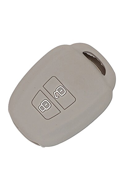 İKTUNING تويوتا لاند كروزر راف 4 - حافظة مفاتيح سيليكون رمادية