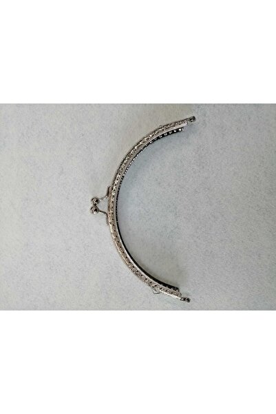 Sena Yün Çanta - Cüzdan Burs Klips 10cm Cm Gümüş