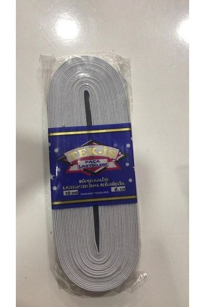 Tek-İş Flat Leg Rubber 2 Cm 10 Meters White