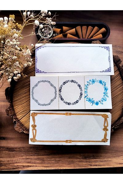 baddin aksesuar 3 Pieces Vintage Bullet Memo Pad Journal Note Paper Postit Block Note 50 Sheets