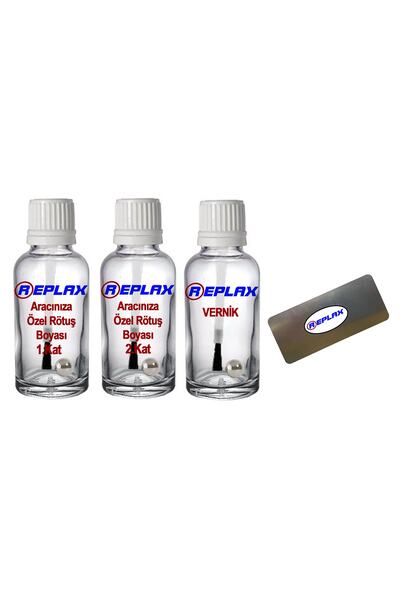 REPLAX Honda City Nh883p Platin Beyaz 2 Kat(2 Şişe) Rötuş Boyası+vernik+rötüş Çeliği