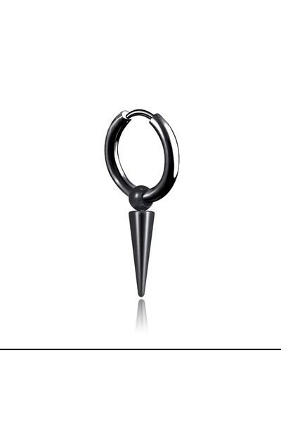 stainless steell Gothic Geometric Steel Dangle Hoop Earrings