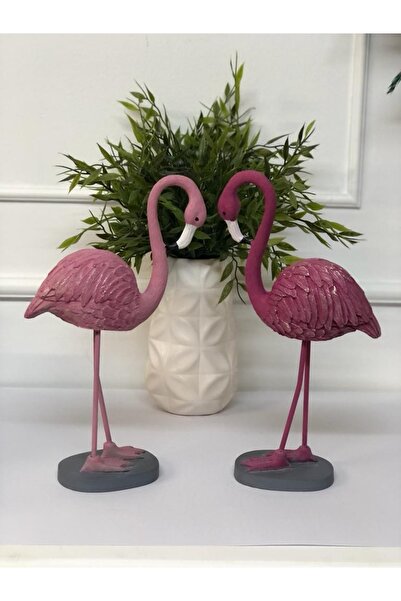 Dekoromi Dekoratif Flamingo Biblo Seti (2 Parça) (25*14)