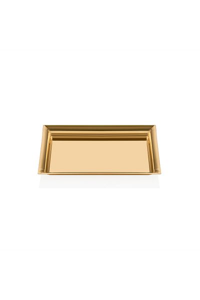 Narin Rectangular Plate - Gold Titanium