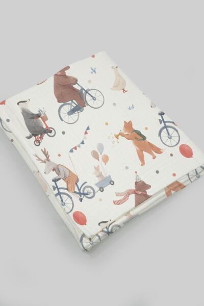 Tuğba Kuğu بطانية موسلين 4 طبقات (100x120) - سلسلة 21 محدودة