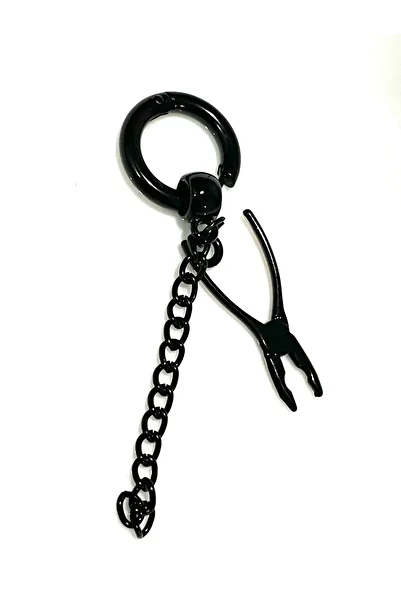 stainless steell Gothic Stainless Steel Chain Hoop Earrings