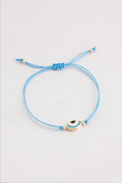 Sortie Aksesuar Nazar Boncuğu Göz Figürlü Boyu Ayarlanabilir Ip Bileklik 011