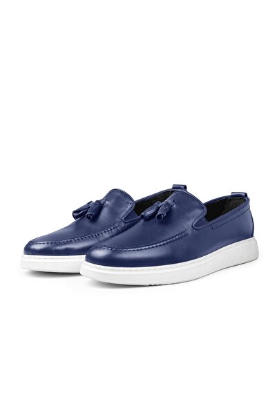 Ducavelli Fringe Hakiki Deri Erkek Günlük Ayakkabı, Loafer Ayakkabı, Hafif Ayakkabı, Yazlık Ayakkabı