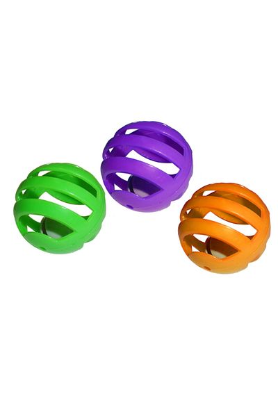PATİLİDÜNYA Cat Bell Ball - 3 Pieces 3.8cm Toy