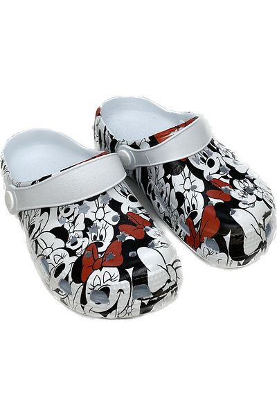 AkınalBellaa Sandale cu papuci albi cu imprimeu Mickey pentru fete Akınalbella