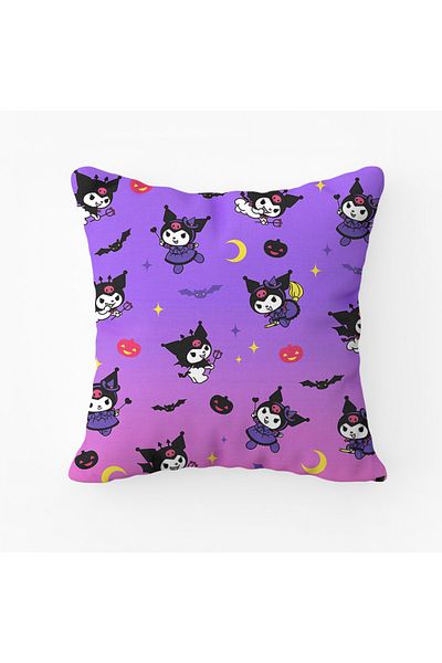 Puffbutik Kuromi Purple Pink Pillow