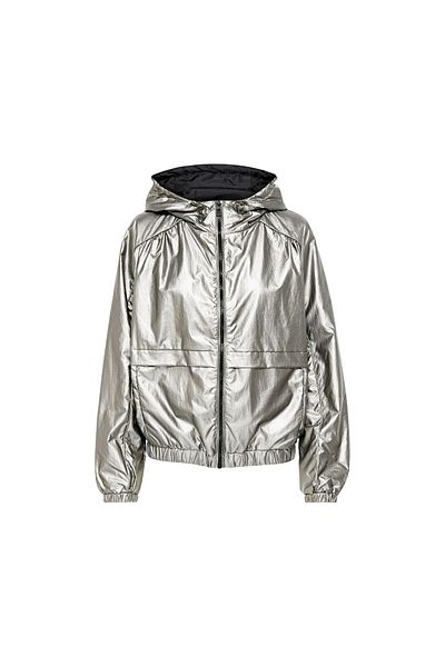 ONLY Onlerin Metallic Jacket Otw Silver Women's Casual Jacket15244657-Silver Gray