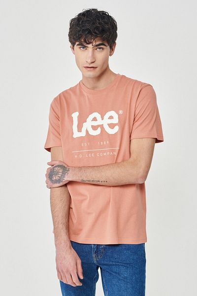 Lee Regular Fit Normal Cut 100% Cotton Crew Neck T-Shirt
