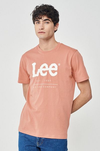 Lee Regular Fit Normal Cut 100% Cotton Crew Neck T-Shirt