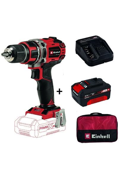 Einhell Te-cd 18/50 Li-ı Bl Kömürsüz Darbeli Matkap + 4 Ah Akü + Şarj Cihazı + Bez Çanta