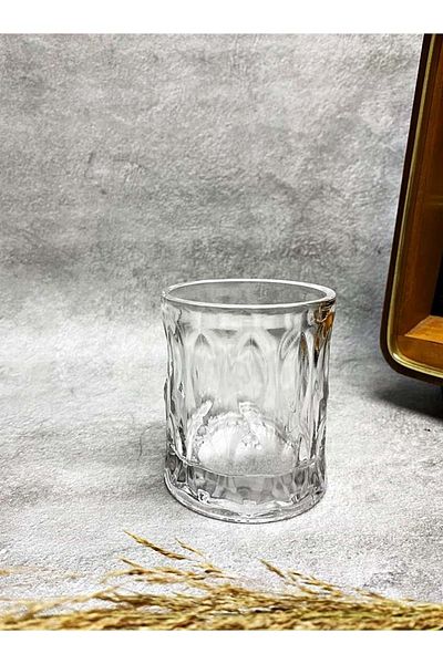 Jenisa Handmade Glass Whiskey Soft Drink Glass Set of 4