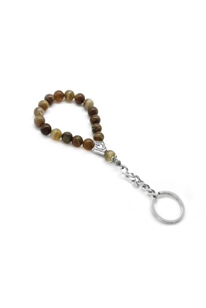 PİGADO سلسلة مفاتيح من الحجر الطبيعي العقيق بتصميم خاص