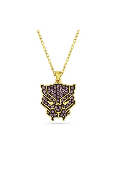 Swarovski 5650574 قلادة Marvel: قلادة Black Panther Iris/gos