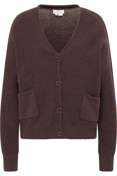RISA Strickjacke - Braun - Regular Fit