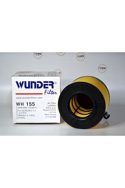 WUNDER FILTER Icon Group - Vw Group Audi A4 1.4 - 2.0 Tfsı 16 -> Post Air Filter - Wh155