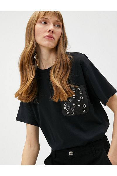 Koton T-Shirt - Schwarz - Oversized