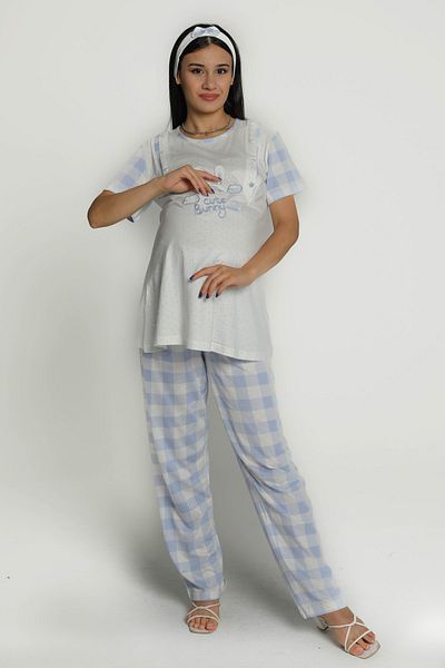 Kadınle Elastic Hair Clip with Maternity Pajama Pants