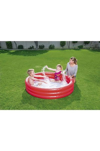 BESTWAY Children's Pool 3 Sections Red 152x30 Cm