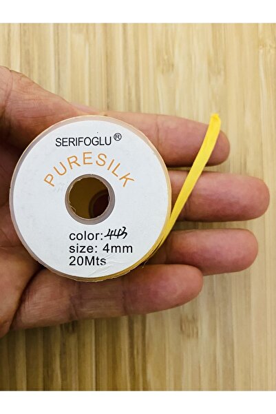 ŞERİFOĞLU Nakış El Işleme Ipek Kurdele. 20 Metre. Renk No: 443. En: 4 Mm.