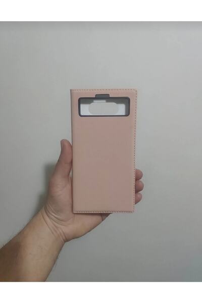 LG V20 Uyumlu Kapaklı Kılıf Pembe