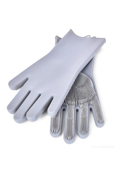 Sihirlicin Multi-Purpose Serrated Magic Gloves Magic Dish Glove Kitchen Bathroom Cleaning Brush