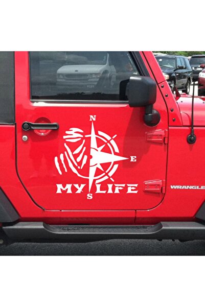 Melek Pazarı 30 X 30 Cm My Life Dakar Compass Car Sticker