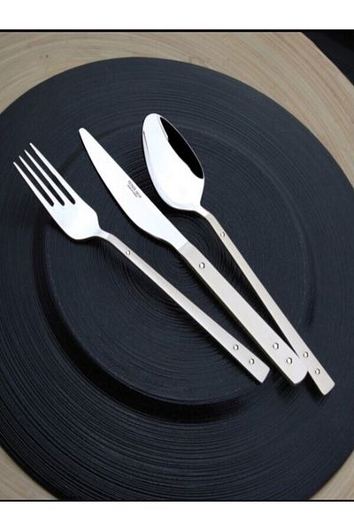 Yetkin Diamond 12 Pieces Teaspoon - Plain