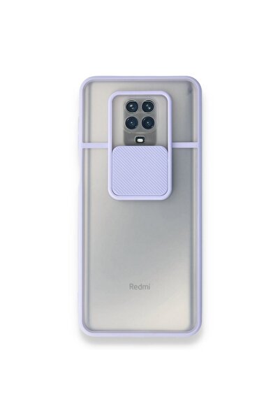 PlusCep Aksesuar Xiaomi Redmi Note 9 Uyumlu Buzlu Kamera Sürgülü Kılıf