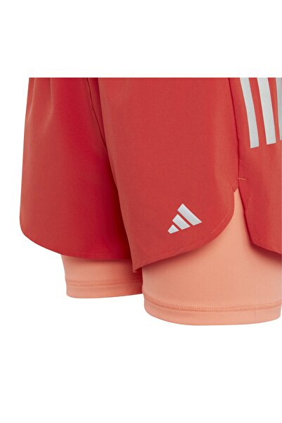 adidas Ib8868-c G Run 2ın1 Sho &amp;ccedil;ocuk Şort Ve Kapri Kırmızı