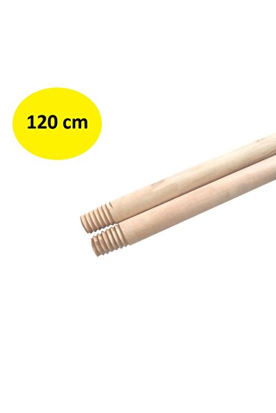 GÜRGEN Ahşap Sap 120 cm - Vidalı Fırça, Çekpas ve Mop Sopası (1. Sınıf Dayanı...