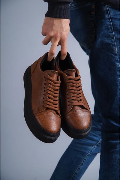 KN Fashion Mp421 St Lace-Up Orthopedic Ανδρικά αθλητικά παπούτσια με ψηλή/χοντρή σόλα