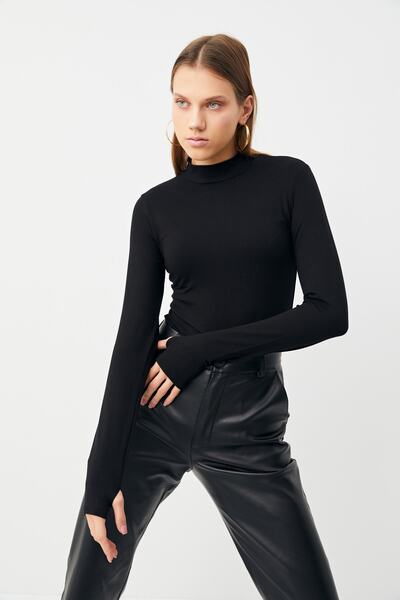 Ladima جسم نسائي بني مرير وأسود وأبيض بتفاصيل الإصبع مكون من 3 قطع