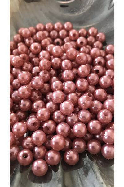 Ozpas 5-6mm plastične perle boje prašnjave ruže, perle za izradu dodataka 300...