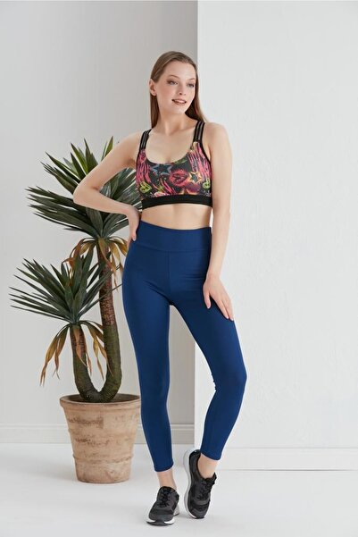 Genel Markalar Kadın Saks Fitilli Spor Tayt