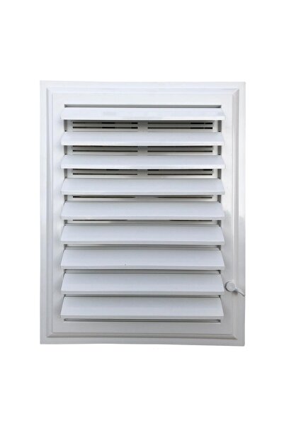 EldenHırdavat Beyaz Plastik Menfez Banyo Wc Havalandırma Menfezi 25x25 Cm